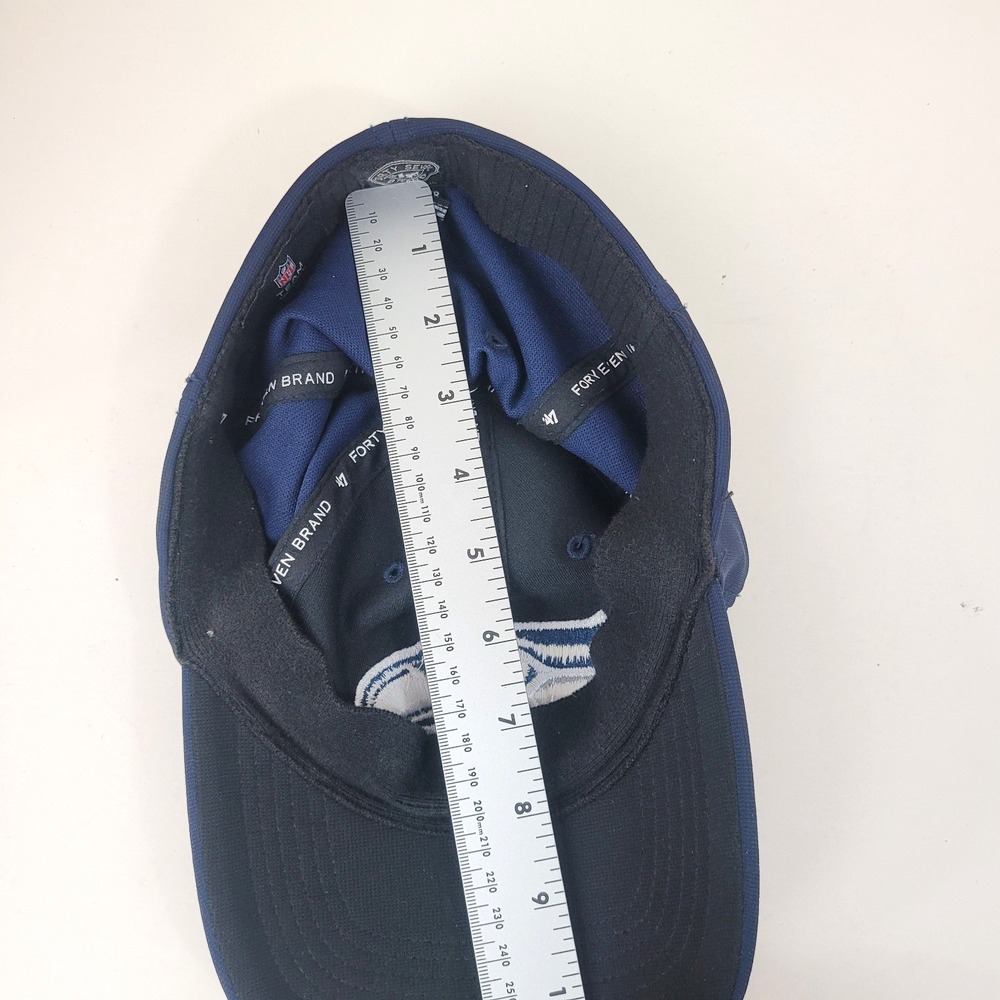 Seattle Seahawks NFL Hat Cap '47 Brand Forty Seven Blue Stretch Fit One Size - Picture 10 of 10